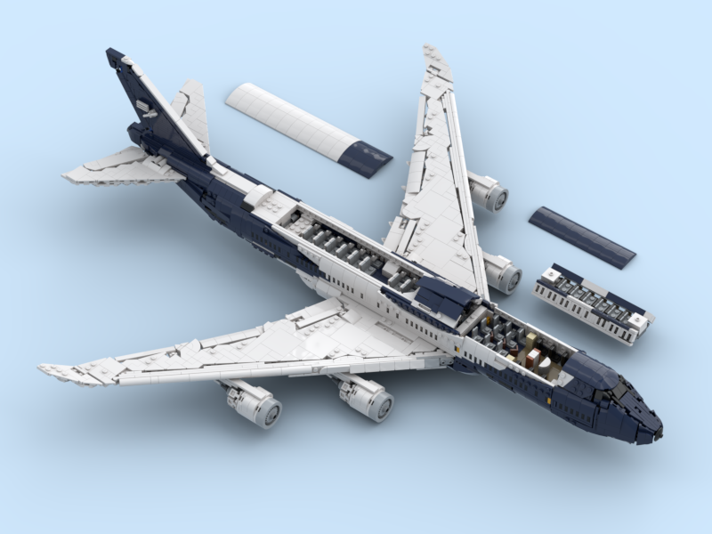 LEGO MOC-254442 Lufthansa Boeing 747-8I 100 Years Livery by ryangc ...