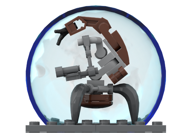 LEGO MOC Droideka with Shield Generator Bubble by zachpieces ...