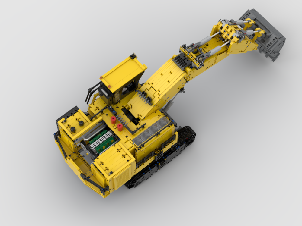 むぎページ LEGO MOC-223188 Caterpillar 6020b backhoe mining excavator by