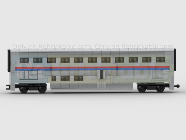 最終大特価❗️Amtrak ✨️ バックマン✨️動力2両、客車2＋1両 LEGO MOC 4-Wide Am Trak Superliner Passenger Carriage by Andy Ps