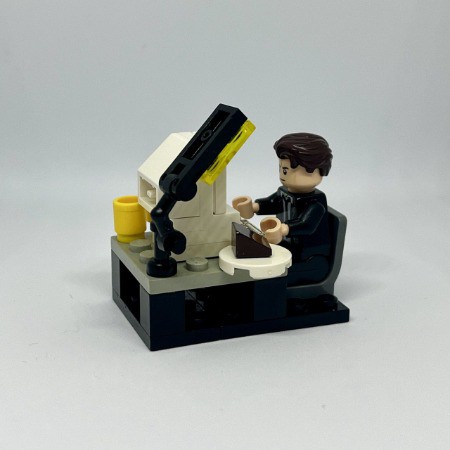 LEGO MOC College Student by jncraton