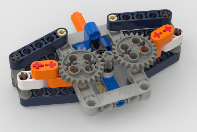 LEGO MOC-196487 Virtual Pivot Steering (15 stud cars) by ysmajor