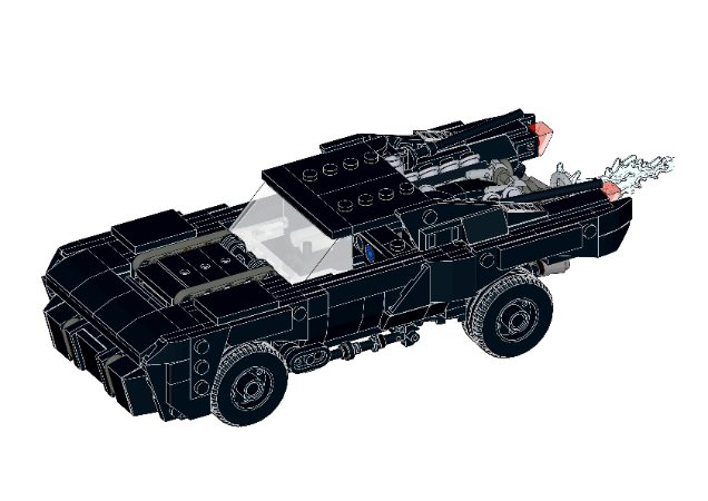 LEGO MOC UCS Batmobile 2022 Robert Pattinson Matt Reeves by CreationCaravan  (Brad Barber)