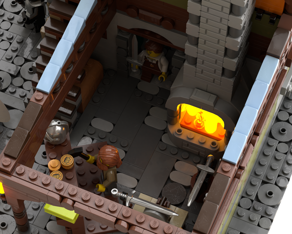 LEGO MOC-237543 MEDIEVAL MODULAR SERIES 1 - BLACKSMITH'S FORGE by ...