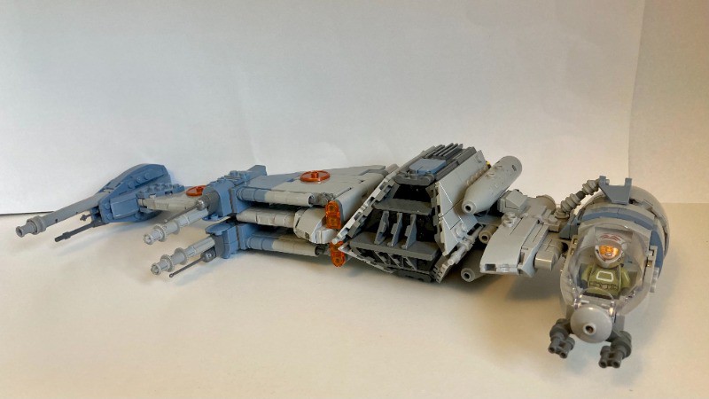 LEGO MOC B-wing Starfighter With Stand By Zachpieces