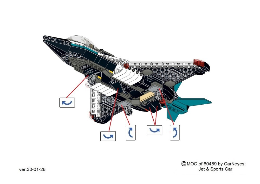 LEGO MOC-250624 60489 MOC (Jet & Sports Car) by CarNeyes