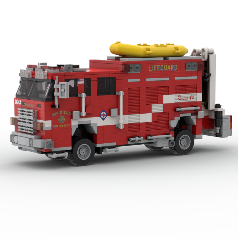 LEGO MOC-266082 2015 Pierce Saber SDFR Lifeguard Rescue 44 by Silver ...