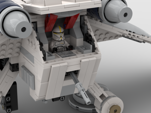 LEGO MOC Republic Dropship V2 (Works with 2008, 2013, AND 2022 AT-TEs ...