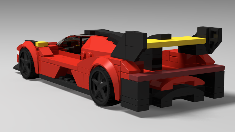 LEGO MOC Ferrari 499P LMH 50 by fisibrick | Rebrickable - Build with LEGO