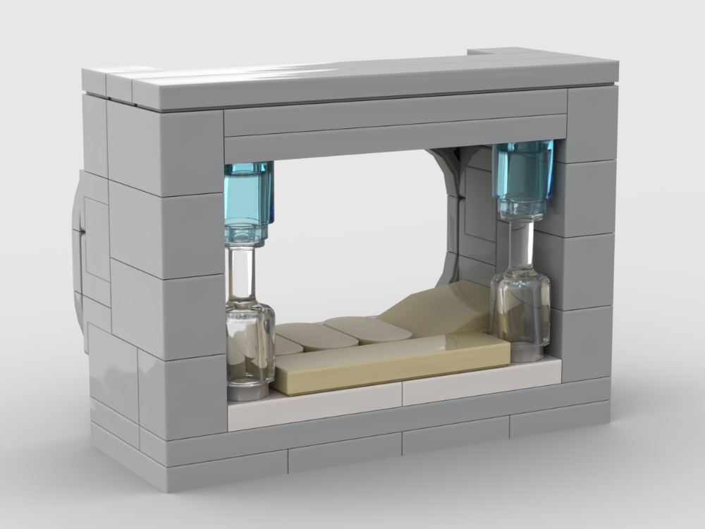 LEGO MOC-251715 Imperial bunk bed (no back wall, 3 studs deep version ...