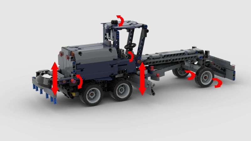 LEGO MOC road grader alt 42203 by crazy_technic | Rebrickable