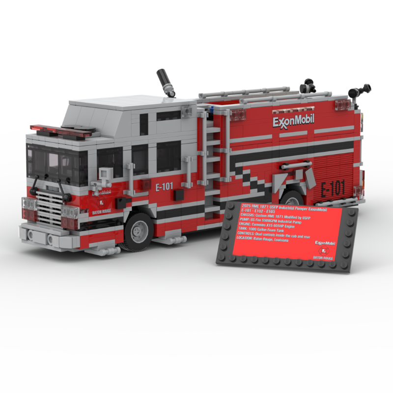 LEGO MOC-263711 2025 HME 1871-USFP Industrial Pumper ExxonMobil E-101/2 ...