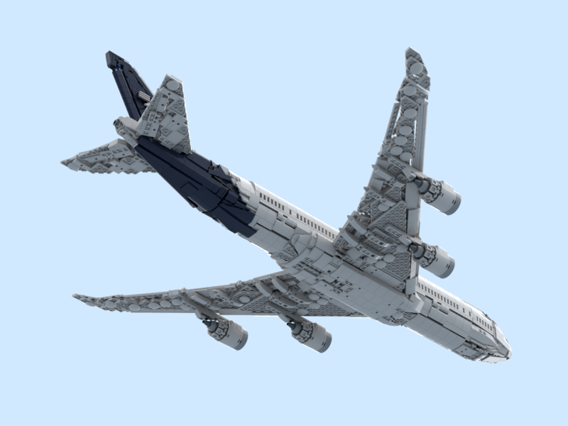 LEGO MOC-251973 Lufthansa Boeing 747-8I by ryangc_productions