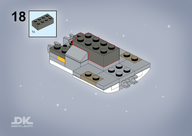 LEGO MOC-205729 Chibi LAAT _ Chibi Gunship by Darth_Kotiy