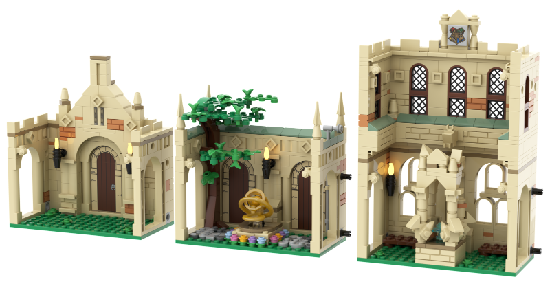 LEGO MOC-184968 Astronomy Tower Courtyard by JD Bricks | Rebrickable ...