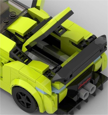 LEGO MOC-197413 Lamborghini Huracan Lime version modified by MarkMOC71 ...