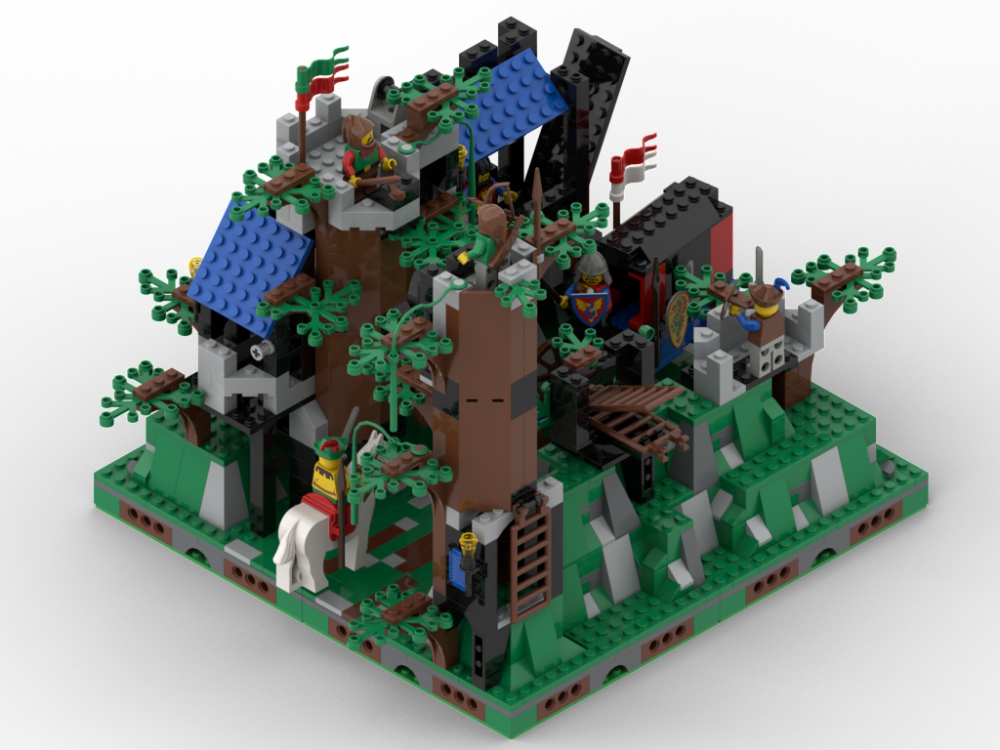 LEGO MOC-253306 Modular Raised Baseplate - 6024 Canyon by TheBenedetto ...