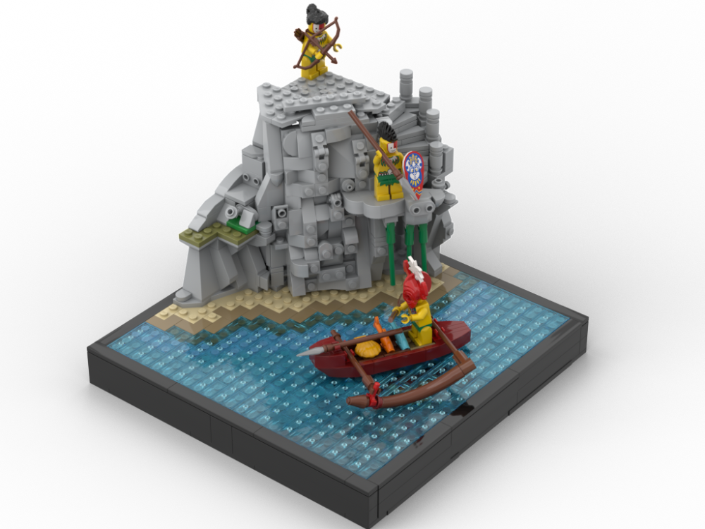LEGO MOC-226341 🐚 SHELL GATHERER - Island Woman's Daily Life | Modular ...