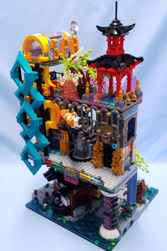 Moc Review The Ninjago City Spa By Cjtonic Rebrickable Build With Lego 7676