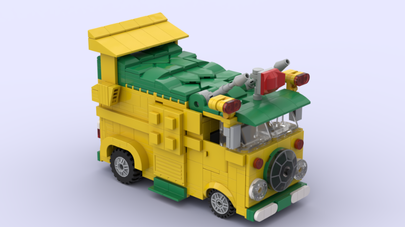 LEGO MOC Turtle Party Van by leo_chan | Rebrickable - Build with LEGO