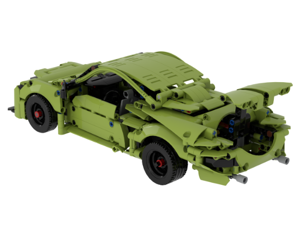 続き LEGO MOC 42161 & 42138 - Pull Back Hybrid Car by Technicisthebest
