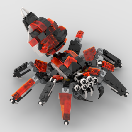 LEGO MOC Jumping Spider by SparrowLegs | Rebrickable - Build with LEGO