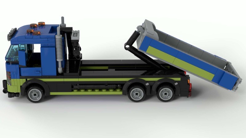 LEGO MOC-162655 7 wide container truck by Roy.s | Rebrickable - Build ...