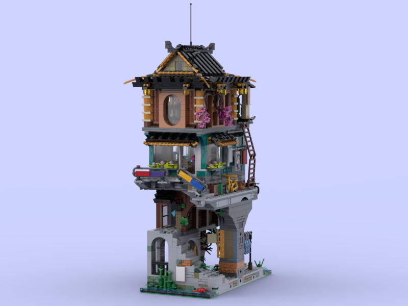 LEGO MOC-249142 Ninjago City Neighborhood Connection Building by ...