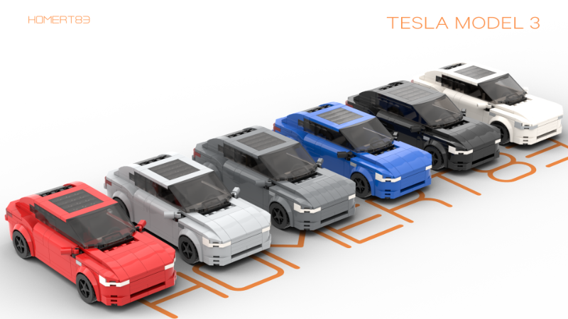 LEGO MOC-177020 Tesla Models S, 3, X, Y by homert83 | Rebrickable ...
