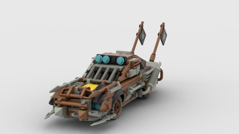 LEGO MOC Zombie Doomsday Muscle Car by 蓝呱呱呱呱 Rebrickable