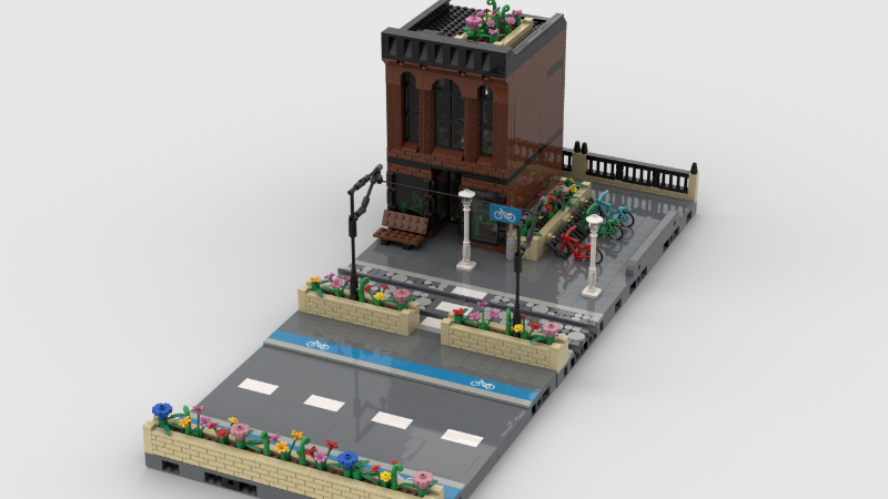 LEGO MOC Modular Tram tracks by Quczi142 | Rebrickable - Build with LEGO