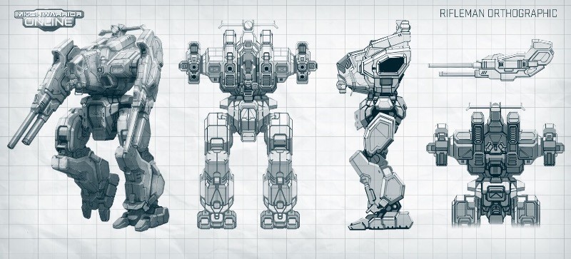 LEGO MOC-181143 Rifleman RFL-6D Battlemech by canuck33 | Rebrickable ...