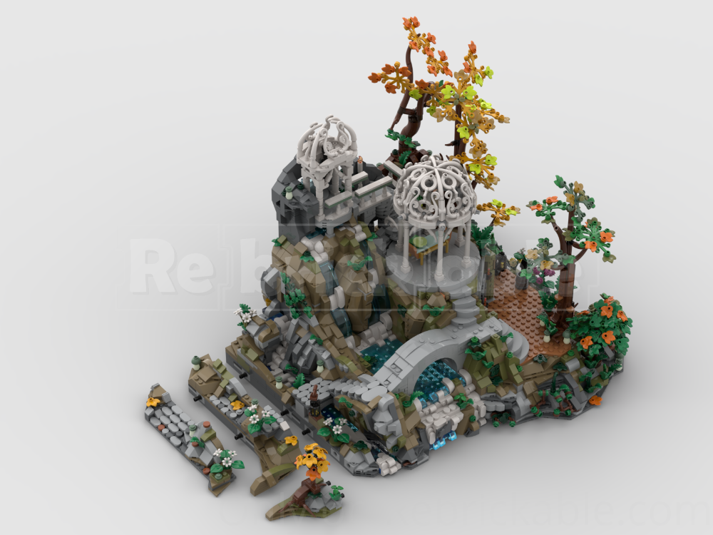 LEGO MOC-222918 Rivendell - Base for MOC-219022 (Segment 3 + Addon 1 ...
