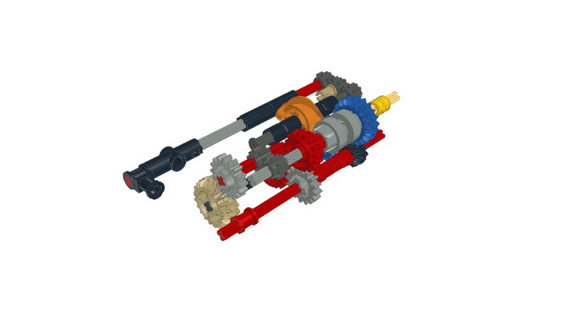 LEGO MOC Compact 4 Speed Sequential Gearbox plus Stepper Selector inc ...