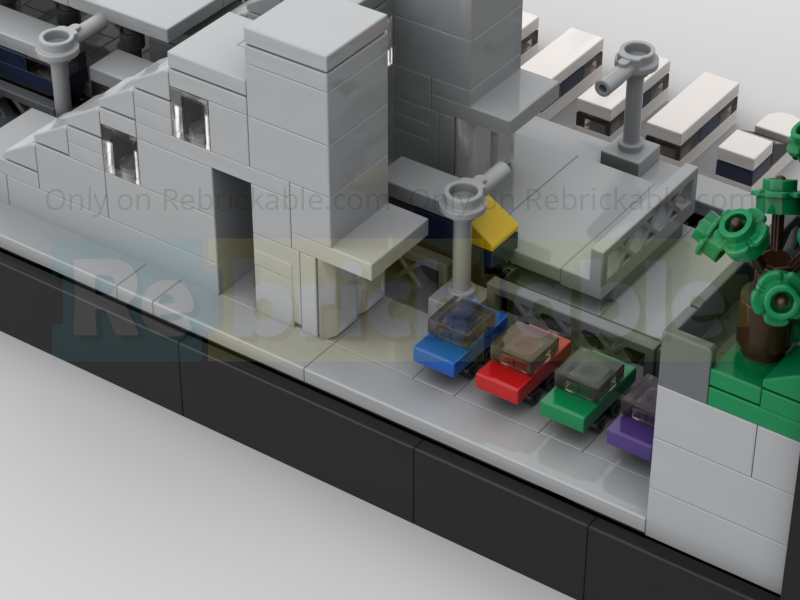 LEGO MOC-234740 Motorised Miniature High Speed Model Railway With ...