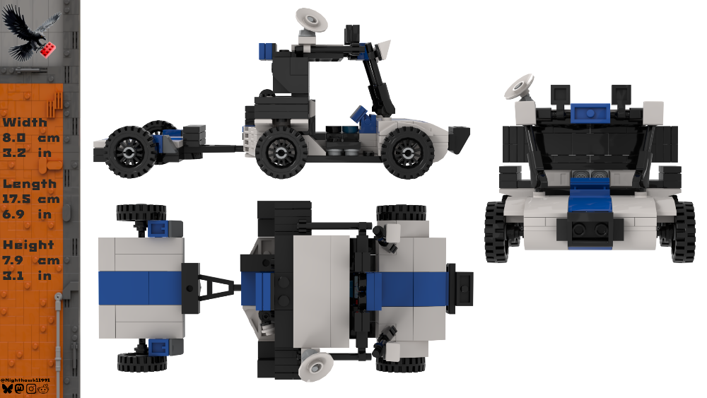 LEGO MOC-257001 Intuitive Machines - Moon Racer - 1:42 Minifig Scale by ...