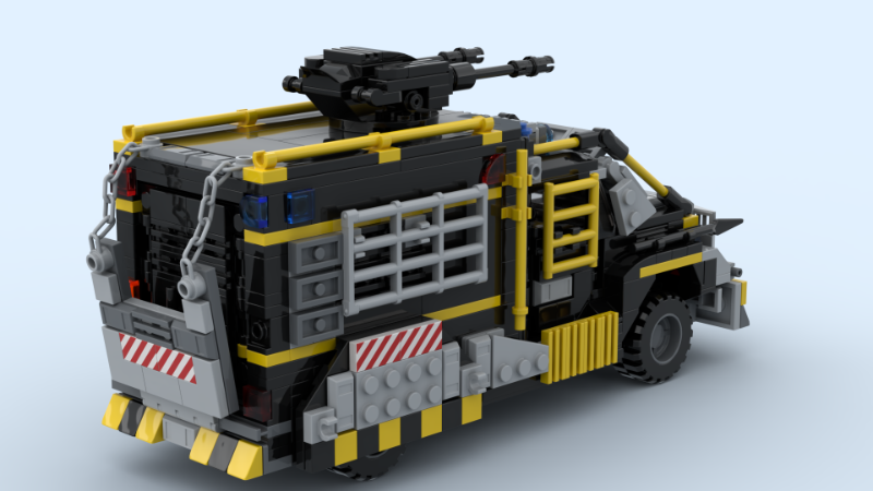 LEGO MOC-195909 Doomsday Style - Armed police van (Standard Version) by ...