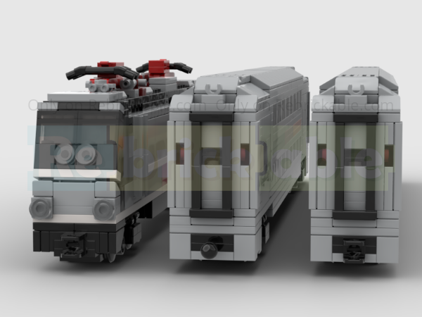 LEGO MOC-212145 4-Wide NJ Transit Double Decker Train Set - Two