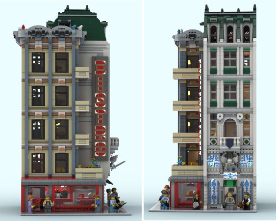 LEGO MOC Tower Corner by TanaseNicolae | Rebrickable - Build with LEGO