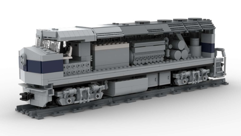 LEGO MOC EMD F40PH Amtrak Phase IV O scale 1:48 (with interior) by ...