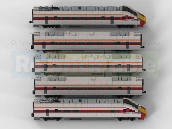 LEGO MOC-192862 4-Wide Class 800/801 'Azuma' Five Carriage High Speed ...