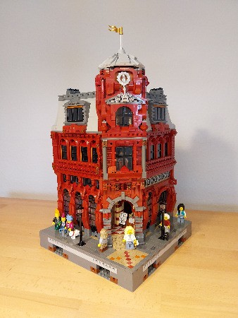 LEGO MOC The Newspaper Building by Black-Mantled Builder | Rebrickable ...