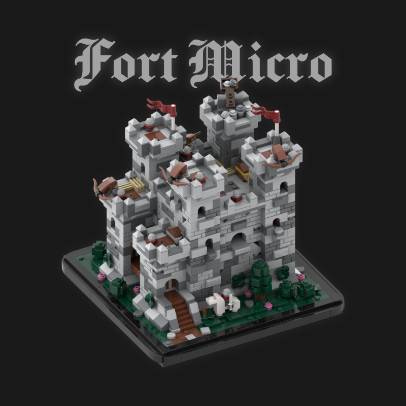 LEGO MOC-236966 Fort Micro - A Medieval Castle Diorama in Microscale by ...