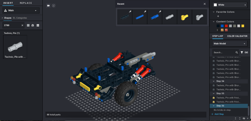LEGO Workbench for TECHNIC_RC_GARAGE | Rebrickable - Build with LEGO