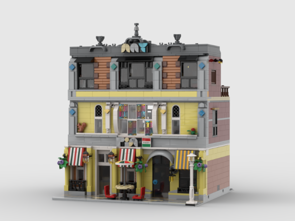 LEGO MOC-171472 Art school and PiA pizza, Lego 10312 alternate