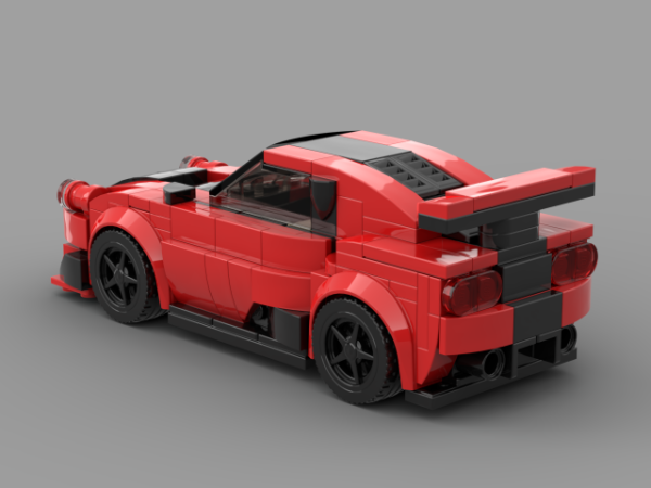 LEGO MOC Red Sportcar - 6 stud wide by Sanvan | Rebrickable - Build ...