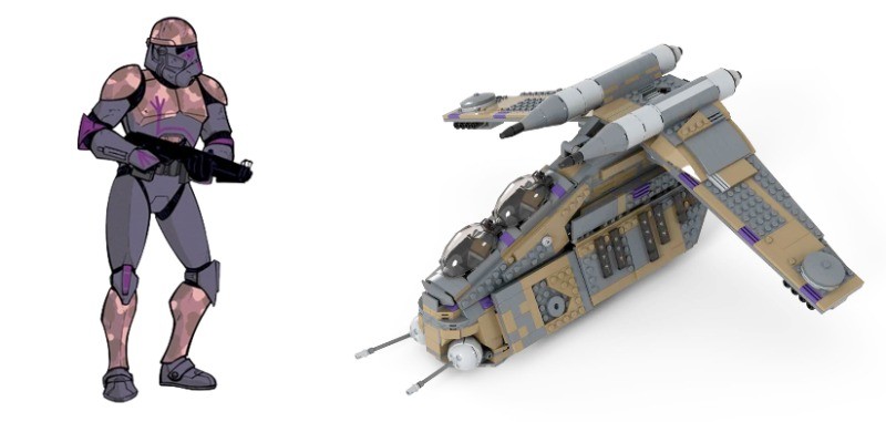 LEGO MOC Covert Ops Republic Gunship by GibonTheRocket | Rebrickable ...