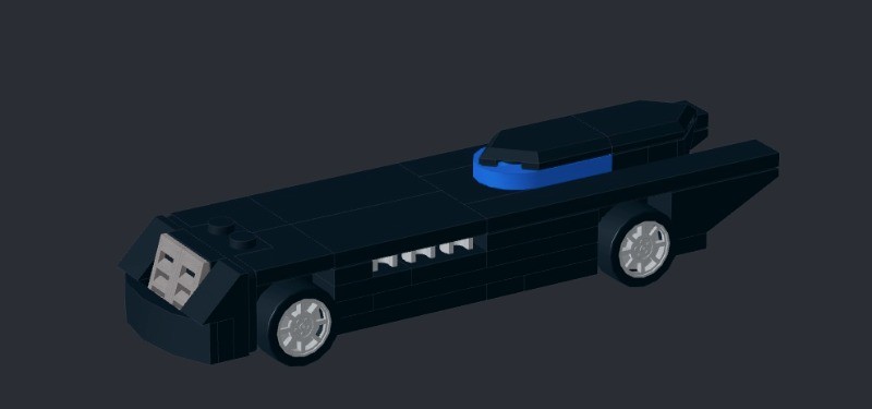 LEGO MOC-180914 Batman The Animated Series Batmobile (with pull-back ...