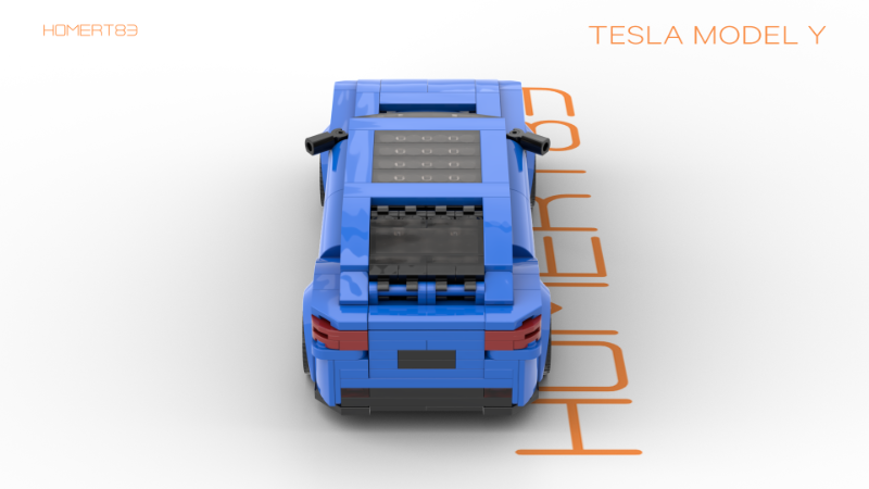 LEGO MOC Tesla Model Y by homert83 Rebrickable Build with LEGO