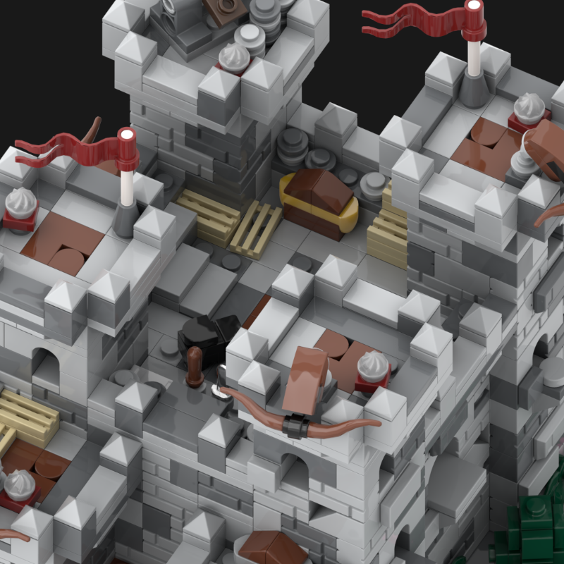 LEGO MOC Fort Micro - A Medieval Castle Diorama in Microscale by ...